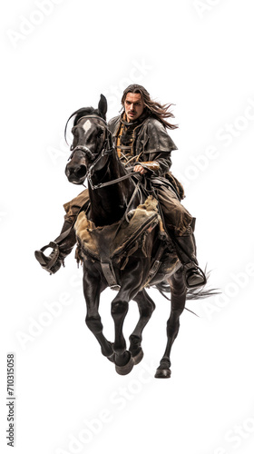 Horseman. Isolated on PNG transparent background. © somchai20162516