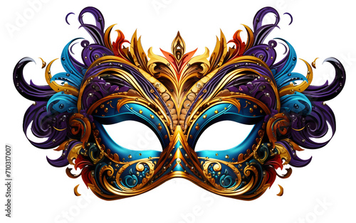 Mardi Gras Design Contest Unveils Creative Entries Isolated on Transparent Background PNG. © Sajid