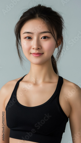 headshot of asian female fitness trainer