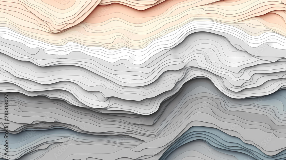 Obraz premium Abstract geometric lines background, technological lines background and light effects, 3D rendering