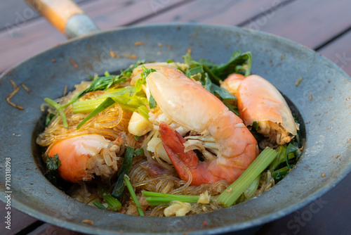 Steamed Prawns with Vermicelli