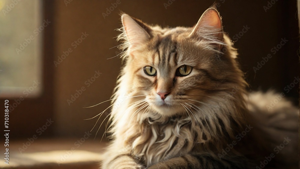 close up portrait of a cat