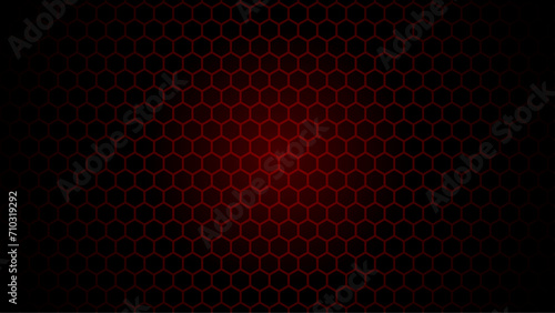 Abstract geometry dark red hipster fashion hexagon pattern. Red honeycomb background with dark edges
