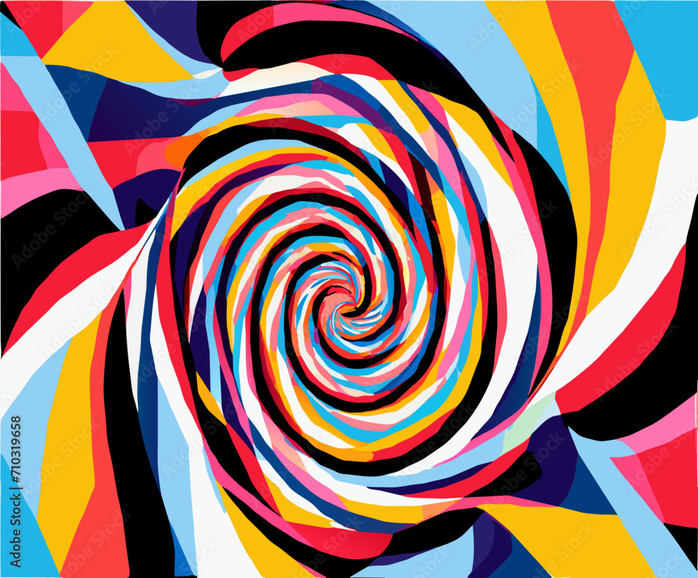 Optical illusion spirals vektor icon illustation Optical illusion spirals vektor icon illustation