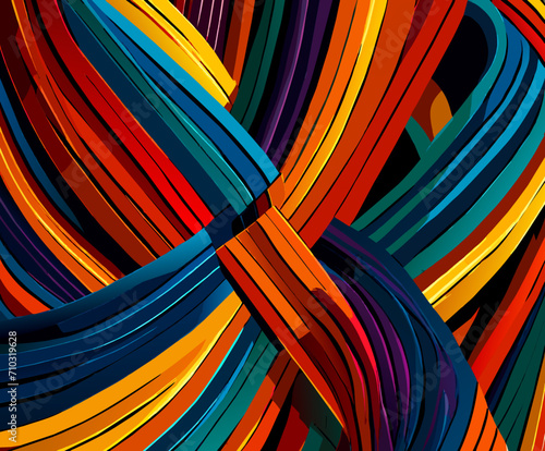 Woven threads of color vektor icon illustation