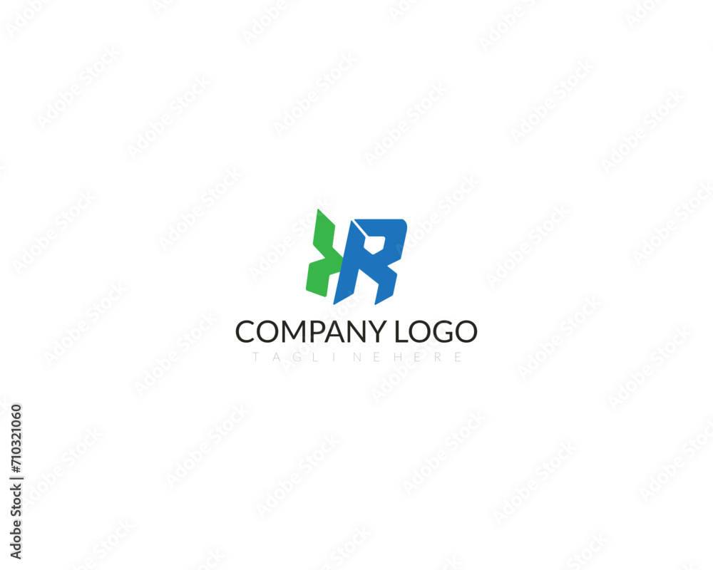 Modern Initial logo 2 letters black simple XR . Modern Initial logo 2 letters black simple XR .