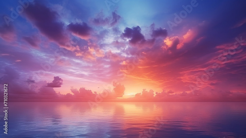 background of colorful sky concept dramatic sunset © Aura