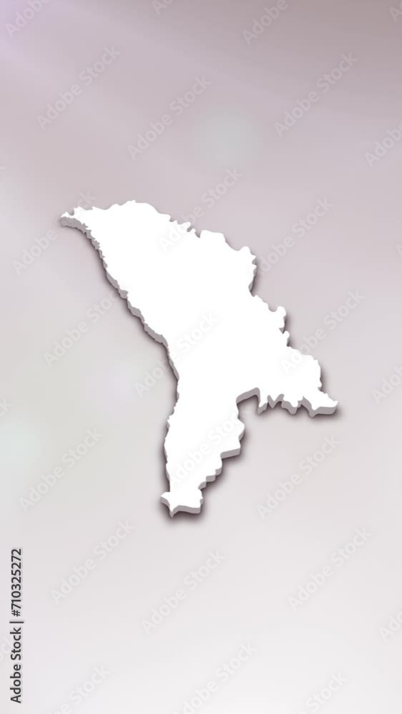 Mobile Vertical Resolution 1080x1920 Pixels, Moldova 3D Map Intro on White Background, Multi Purpose Background Useful for Politics, Elections, Travel, News and Sports Events Mobile Vertical Resolution 1080x1920 Pixels, Moldova 3D Map Intro on White Background, Multi Purpose Background Useful for Politics, Elections, Travel, News and Sports Events