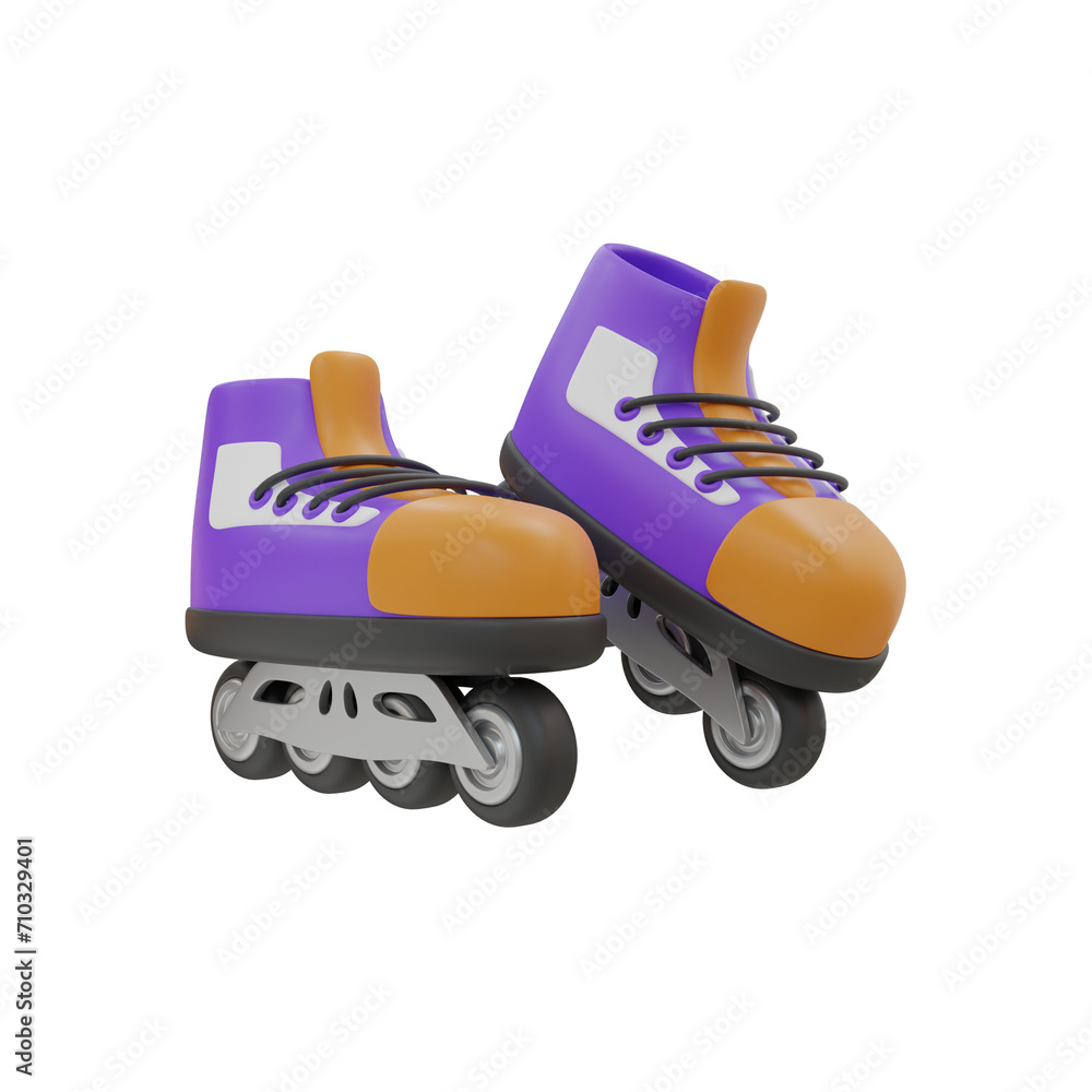 3D Roller Skate Model Safe and Enjoyable Skating. 3d illustration, 3d element, 3d rendering. 3d visualization isolated on a transparent background 3D Roller Skate Model Safe and Enjoyable Skating. 3d illustration, 3d element, 3d rendering. 3d visualization isolated on a transparent background