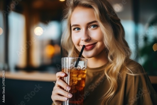 Girl with a drink