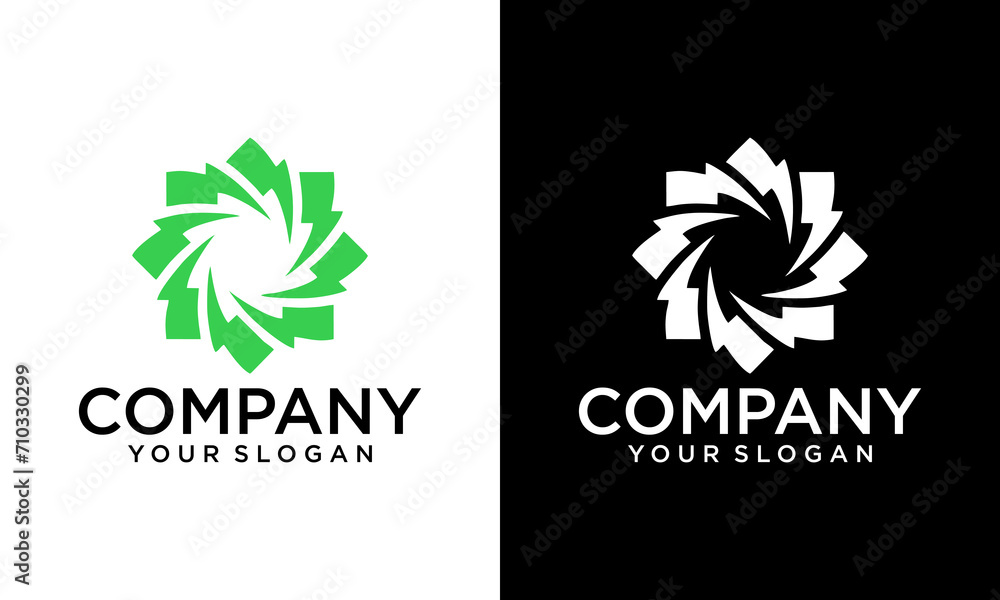 Creative Flash Electric Logo Bolt Energy Company Creative Flash Electric Logo Bolt Energy Company