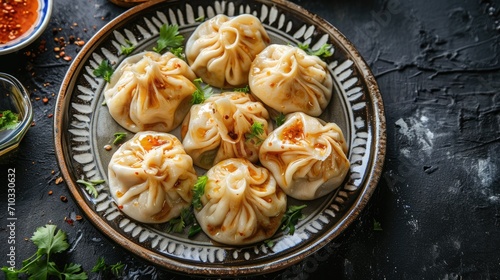 Chinese traditional food dumplings. Asian cuisine