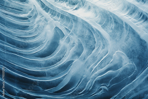 Beautiful blue and white wavy background, Generative AI