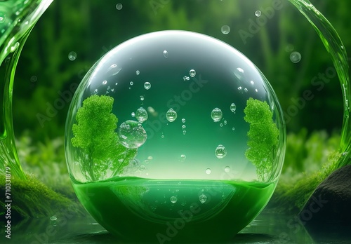 Green Hydrogen water element bubble artificial renewable energy 