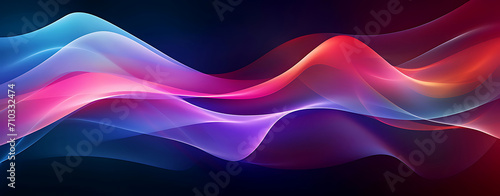 Big Neon Wave Background