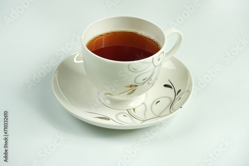 Cup of Tea - Black Tea - Green Tea on white background 