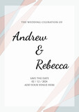 invitation wedding design minimalist illustration announcement