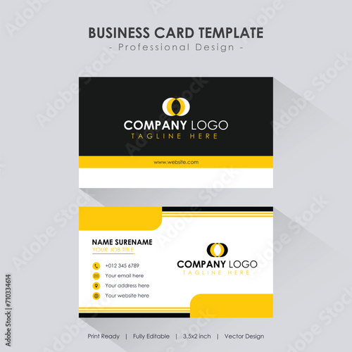 Business Card Template. New Colourful Business Card Design. Vector Business Card Design. EPS10