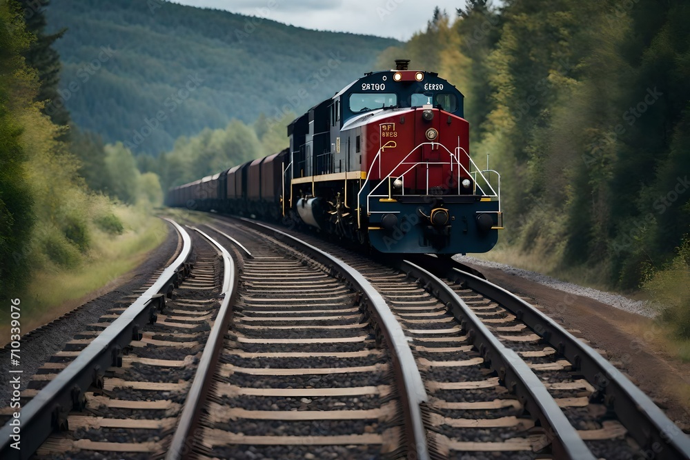 Obraz premium train in the countryside