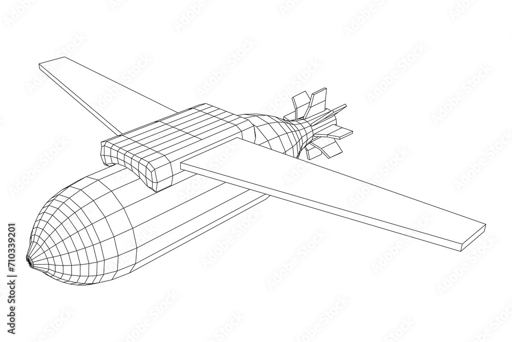 Aerial Weapon Guided Smart Bomb with Wings Aerial Weapon Guided Smart Bomb with Wings