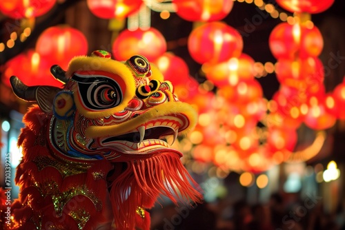 Energetic Lion Dance Performance Lights Up the Streets