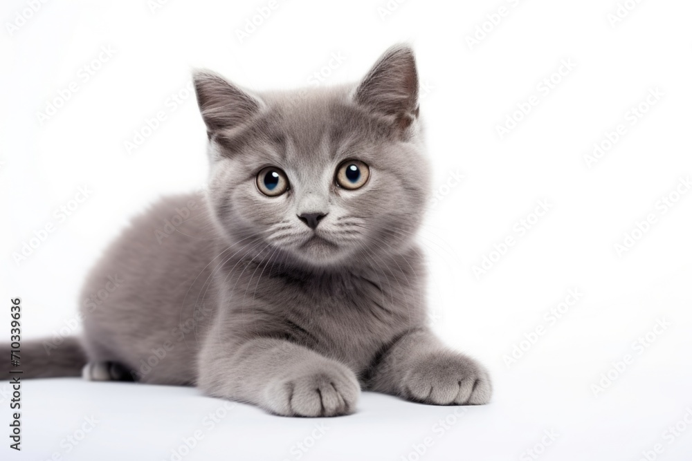 Little grey kitten
