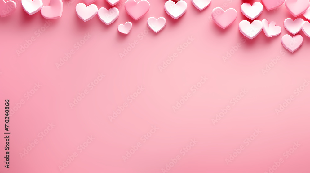 Vibrant Valentine's Day background, hearts background