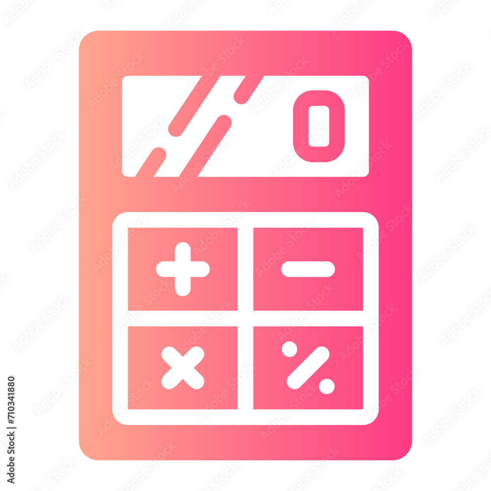 calculator Gradient icon calculator Gradient icon