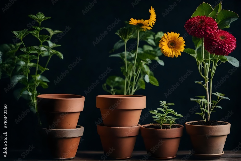 flower in pots