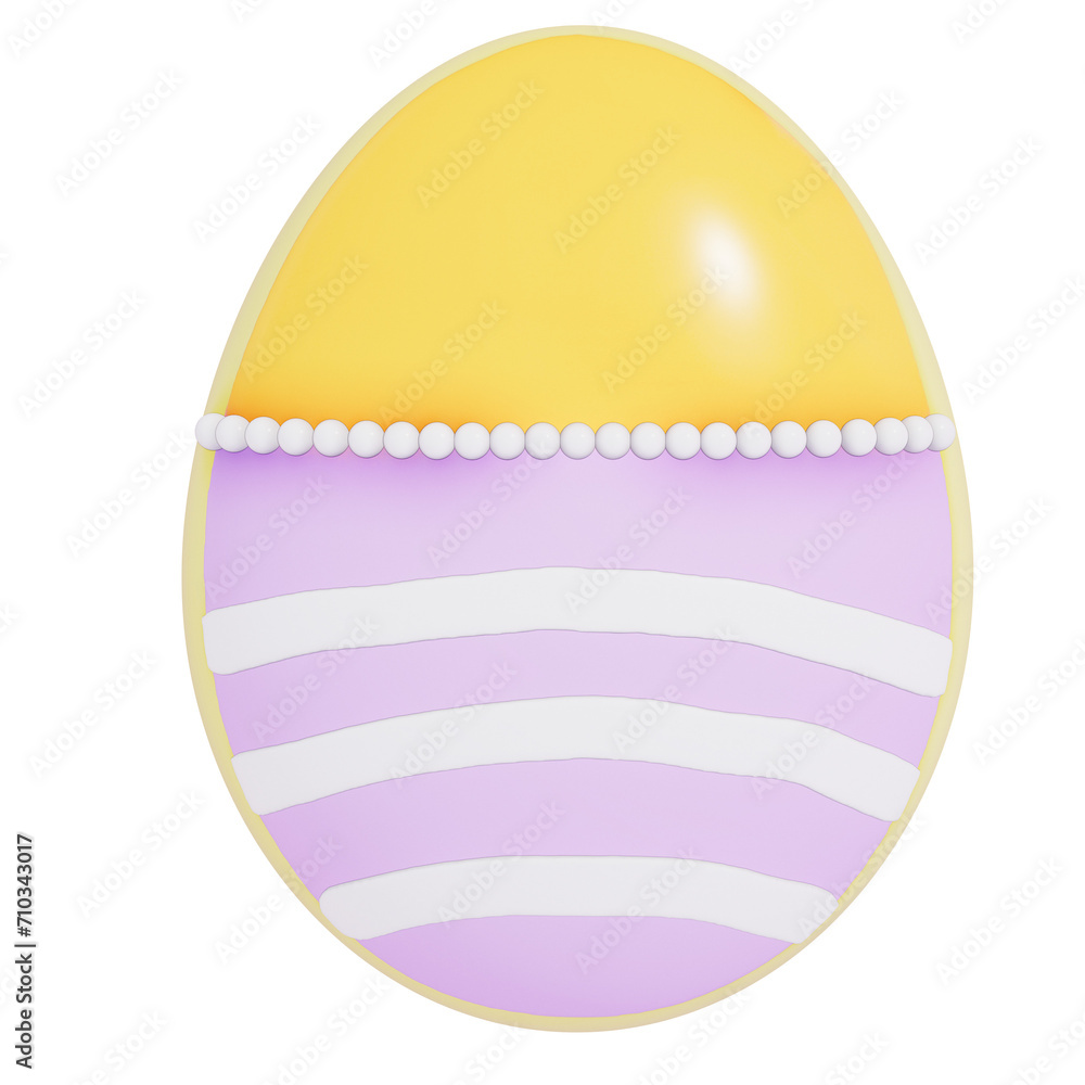 Easter holiday dessert easter egg sugar cookie on transparent background, 3D rendering Easter holiday dessert easter egg sugar cookie on transparent background, 3D rendering