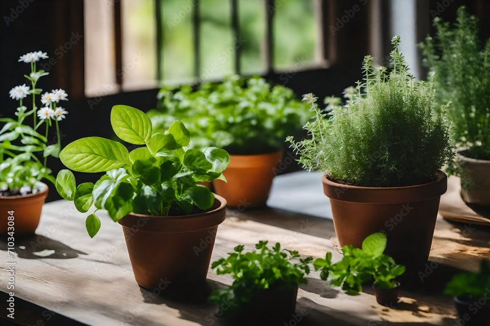 plants in a pot