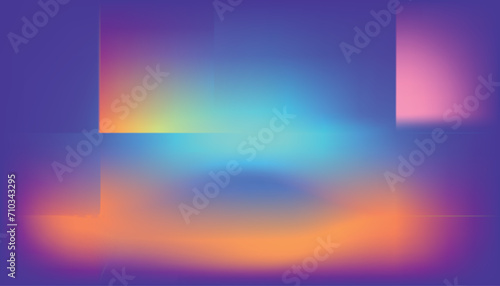 Abstract blurred gradient mesh background. Colorful smooth banner template.Trendy creative vector. Intense blank Holographic spectrum gradient for cover.