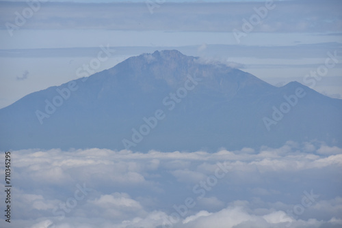 Arid dry African savanna Mount Kilimanjaro, highest peak i Afric © Cavan