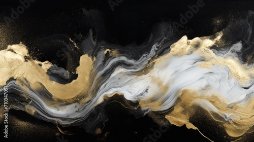 Abstract luxury background with a marble-like texture from ink-painted marbling, AI Generated.
