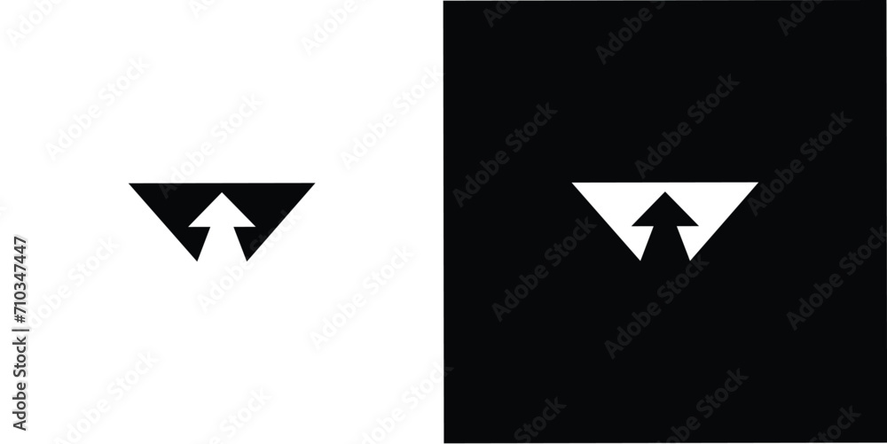 The up W logo design is unique and simple The up W logo design is unique and simple