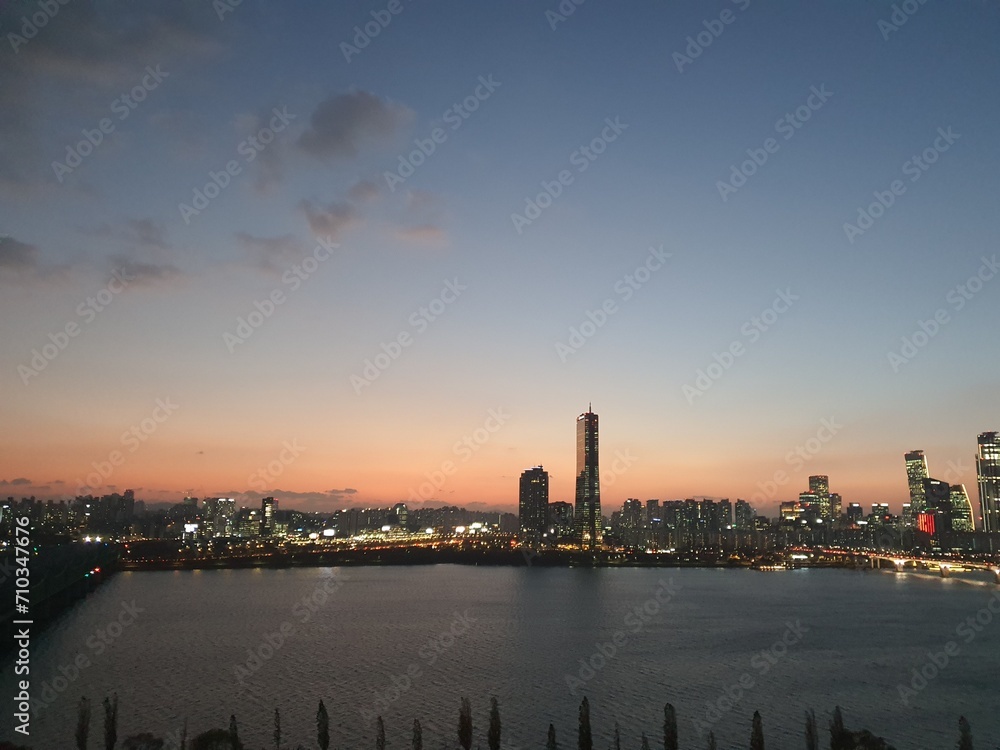 Fototapeta premium Night view in Seoul