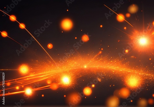 Luminous orange lines of speed. Light glowing effect . Abstract motion lines. PNG format. Light trail wave, fire path trace line, car lights, optic fiber and incandescence curve twirl. 
