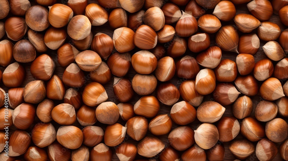 close up of hazelnuts close up of hazelnuts