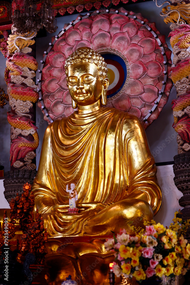 Lam Te Pagoda. Siddhartha Gautama, most commonly referred to as the Buddha : the awakened. Ho Chi Minh city. Vietnam.