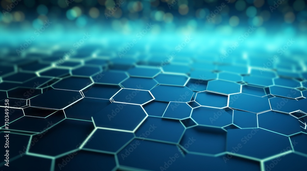 Vibrant hexagonal patterns: abstract technology and medical fusion background Vibrant hexagonal patterns: abstract technology and medical fusion background