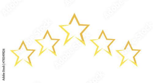 5 star rating. customer service rate feedback. Vector illustration