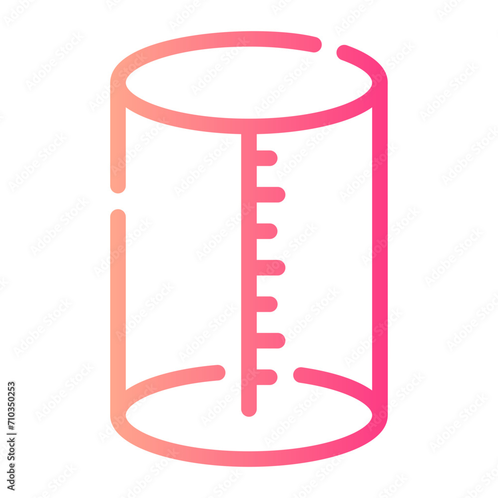 cylinder Line Gradient Icon cylinder Line Gradient Icon