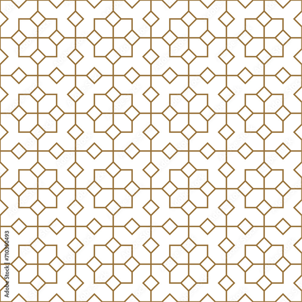 Seamless abstract geometric pattern in Islamic style Seamless abstract geometric pattern in Islamic style