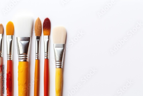 brushes on white background