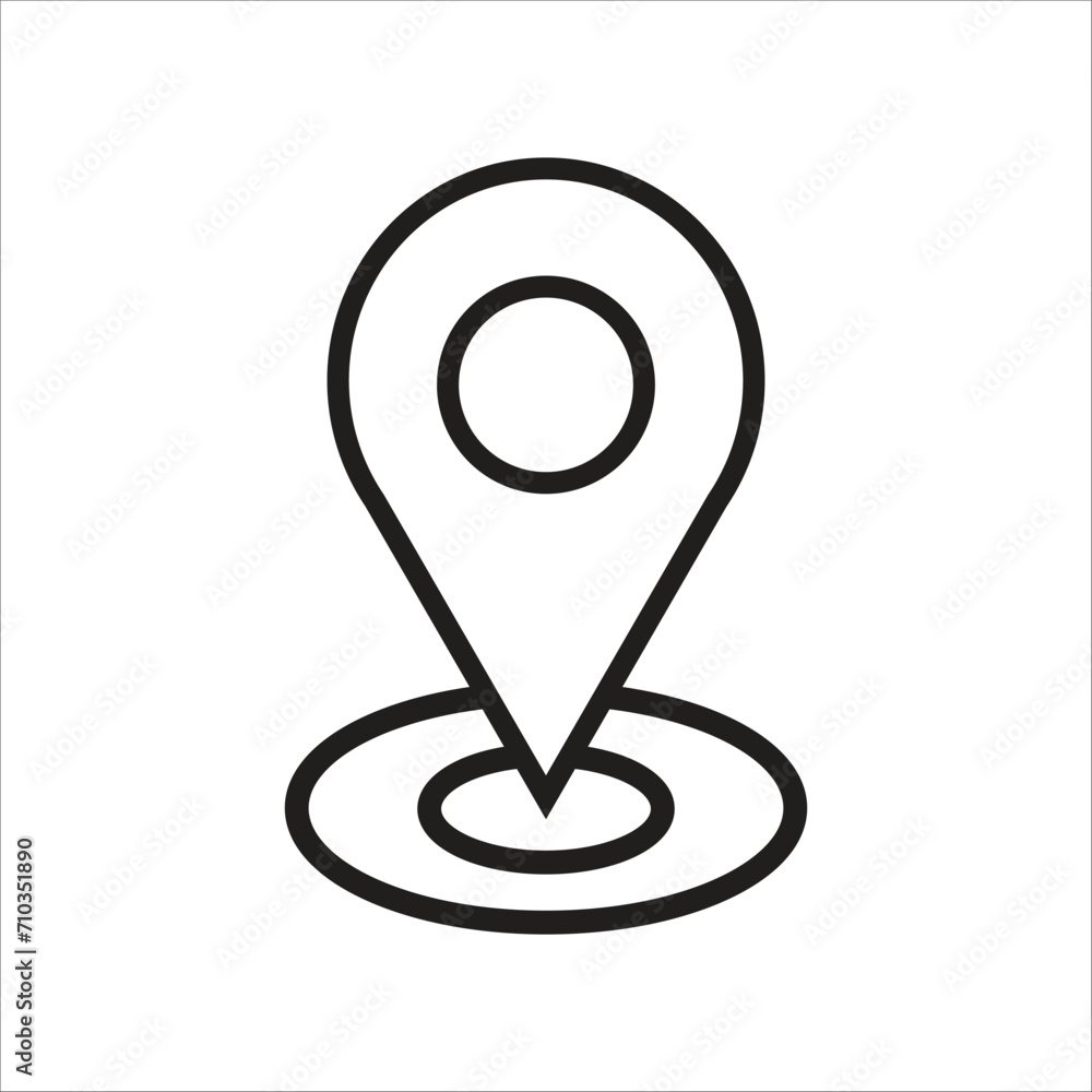 locator vector icon line template locator vector icon line template