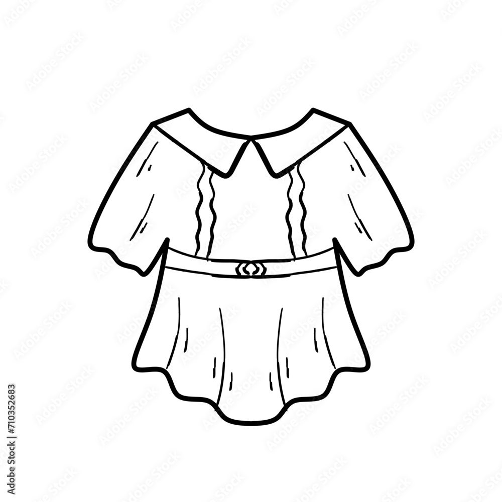 Obraz premium Dress Baby Outline 