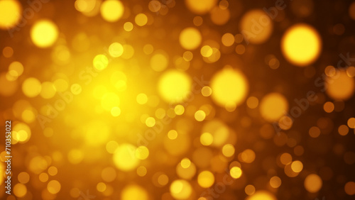 golden particle abstract bokeh background.