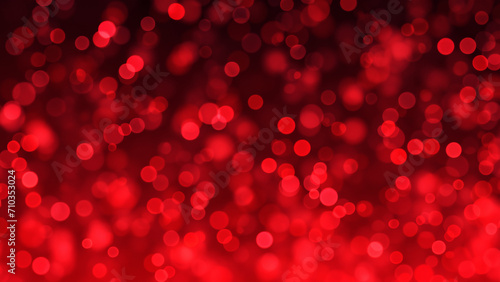 red particle abstract bokeh background.