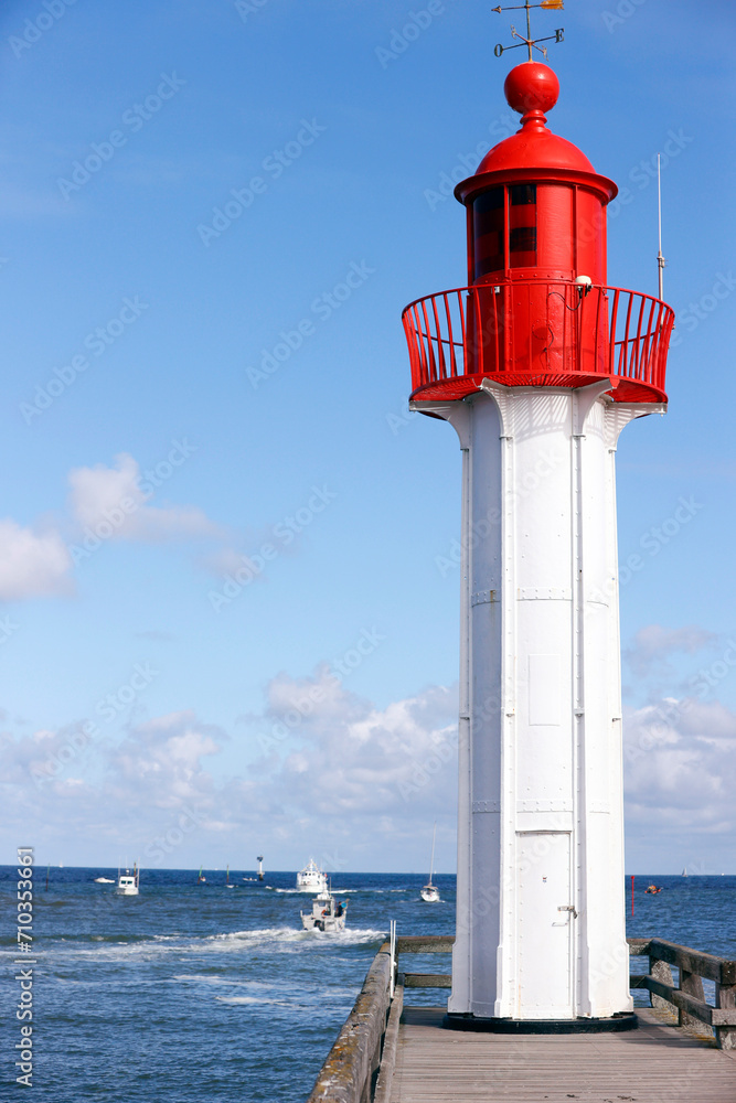 Panorama of the lighthouse of Trouville.  Trouville. France.