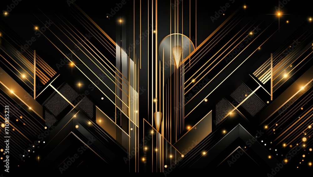 banner with an Art Deco flair. banner with an Art Deco flair.
